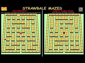 Puzzle Mania Straw Bale Mazes Game